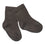 Non slip Grip Socks Organic terry cotton - Chocolate