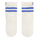 Non-slip Sports Socks with grip - Organic Cotton - Blue