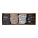 Combo Box 4-pack Cotton - Dark Grey Melange, Sand, Grey Melange, Black