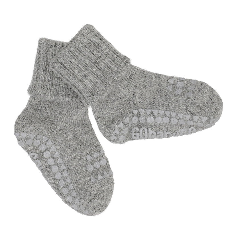 Non-slip Socks Alpaca - Grey Melange