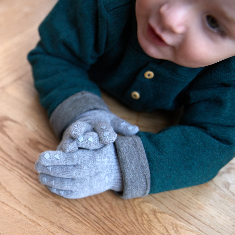 newborn handschuhe Non-Slip Grip Gloves for Babies and Toddlers - organic cotton
