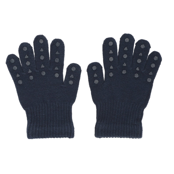 Grip Gloves Organic Cotton - Navy Blue
