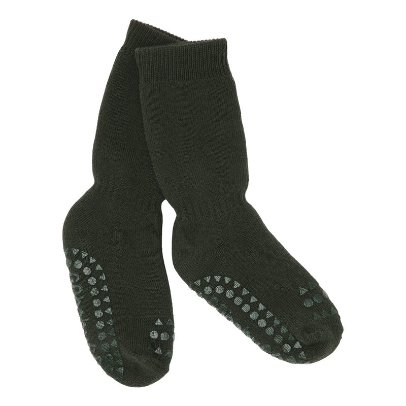 Non-slip Socks Cotton - Forest Green