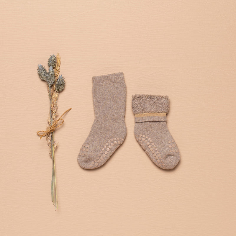 Non-slip Socks Cotton - Misty Plum